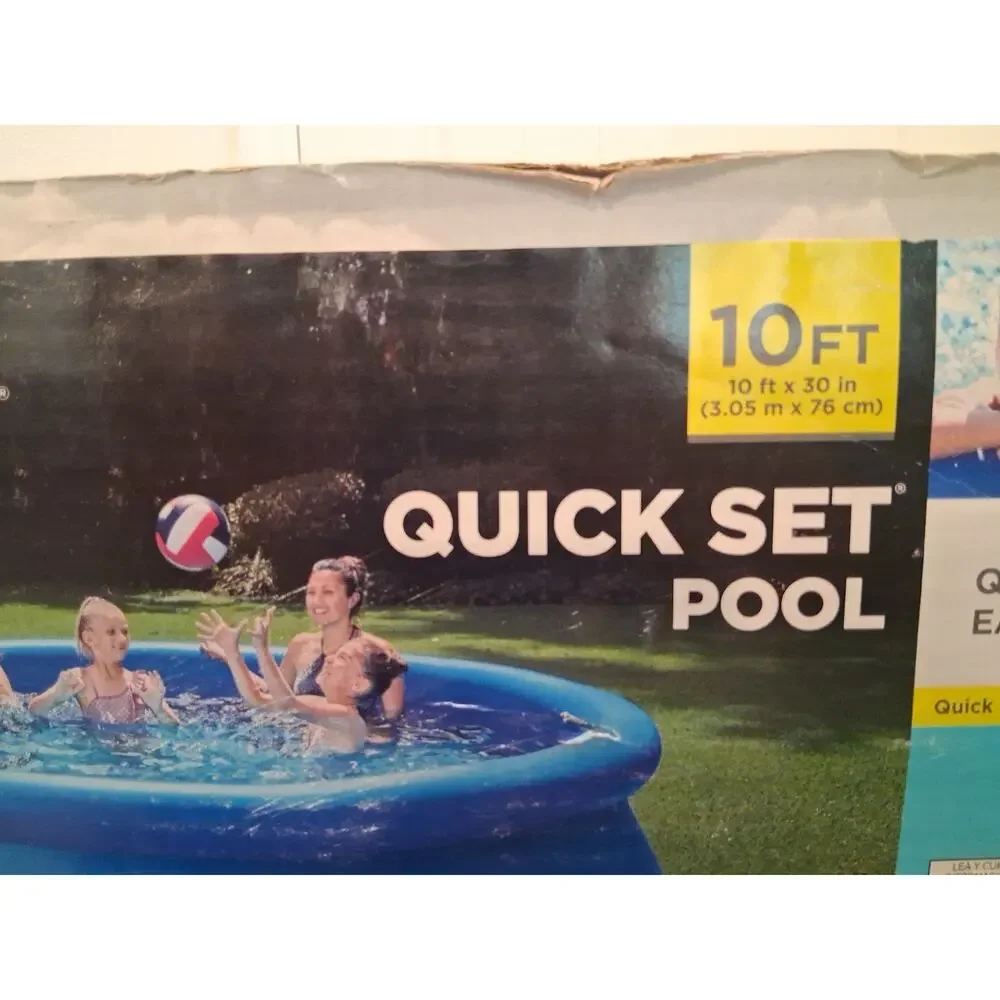 Summer Waves 10ft x 30in Quick Set Inflatable Pool Filter Pump NEW OPEN BOX